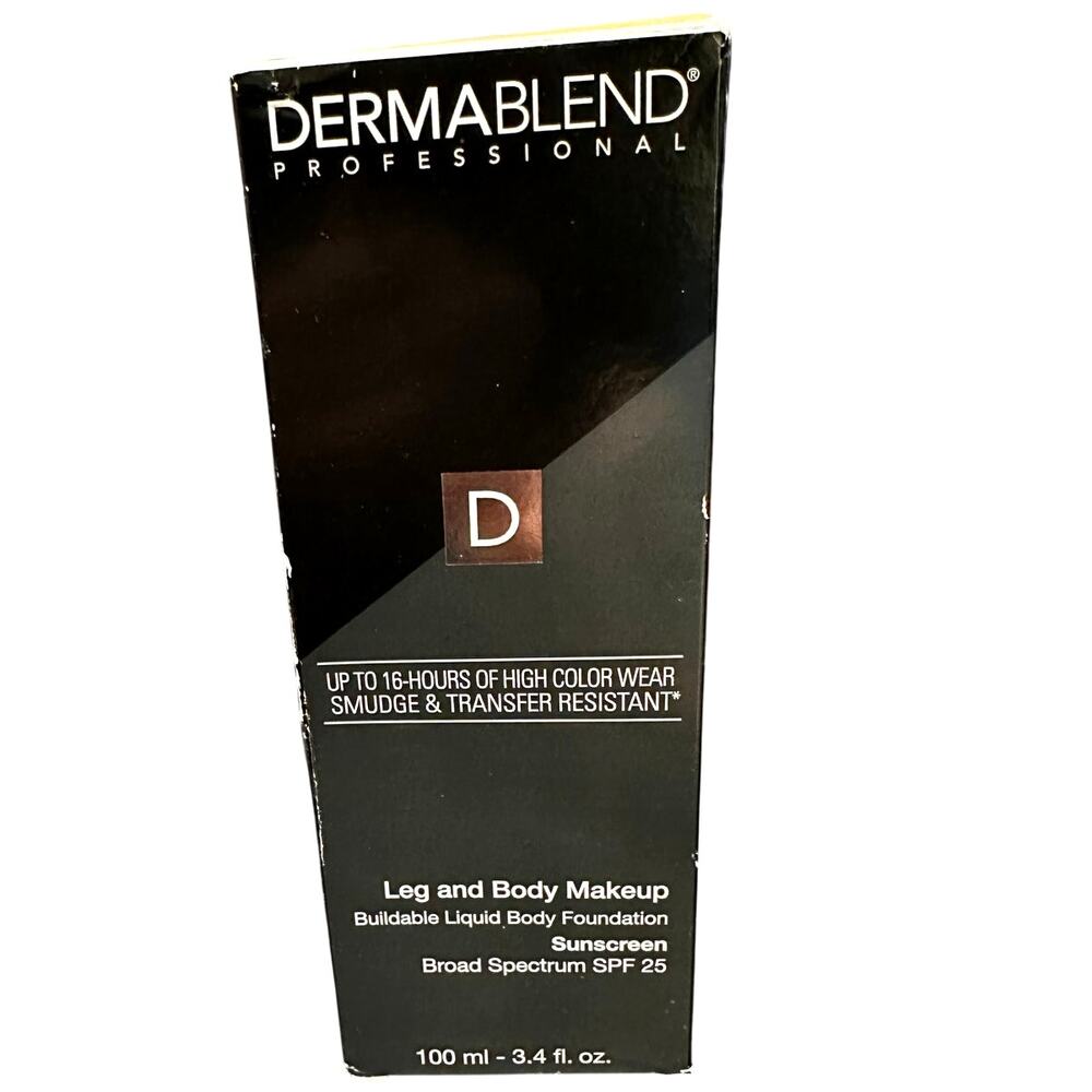Dermablend Leg and Body Makeup Foundation with SPF 25, 0N Fair Nude-NEW-Sealed